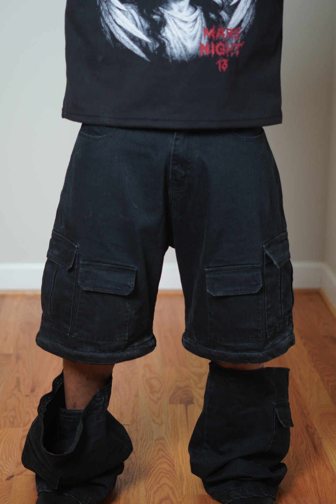 DENIM CARGO PANTS by Mare